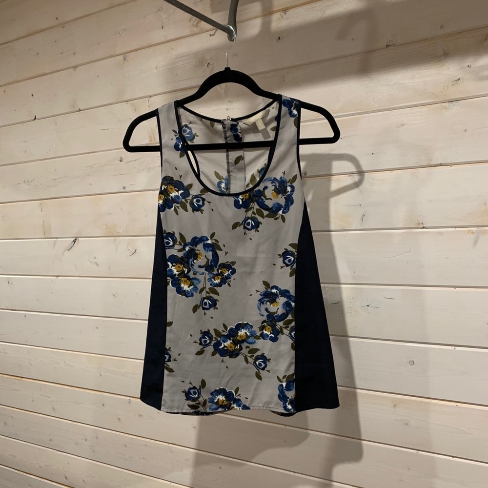 Banana Republic | Navy Floral Tank